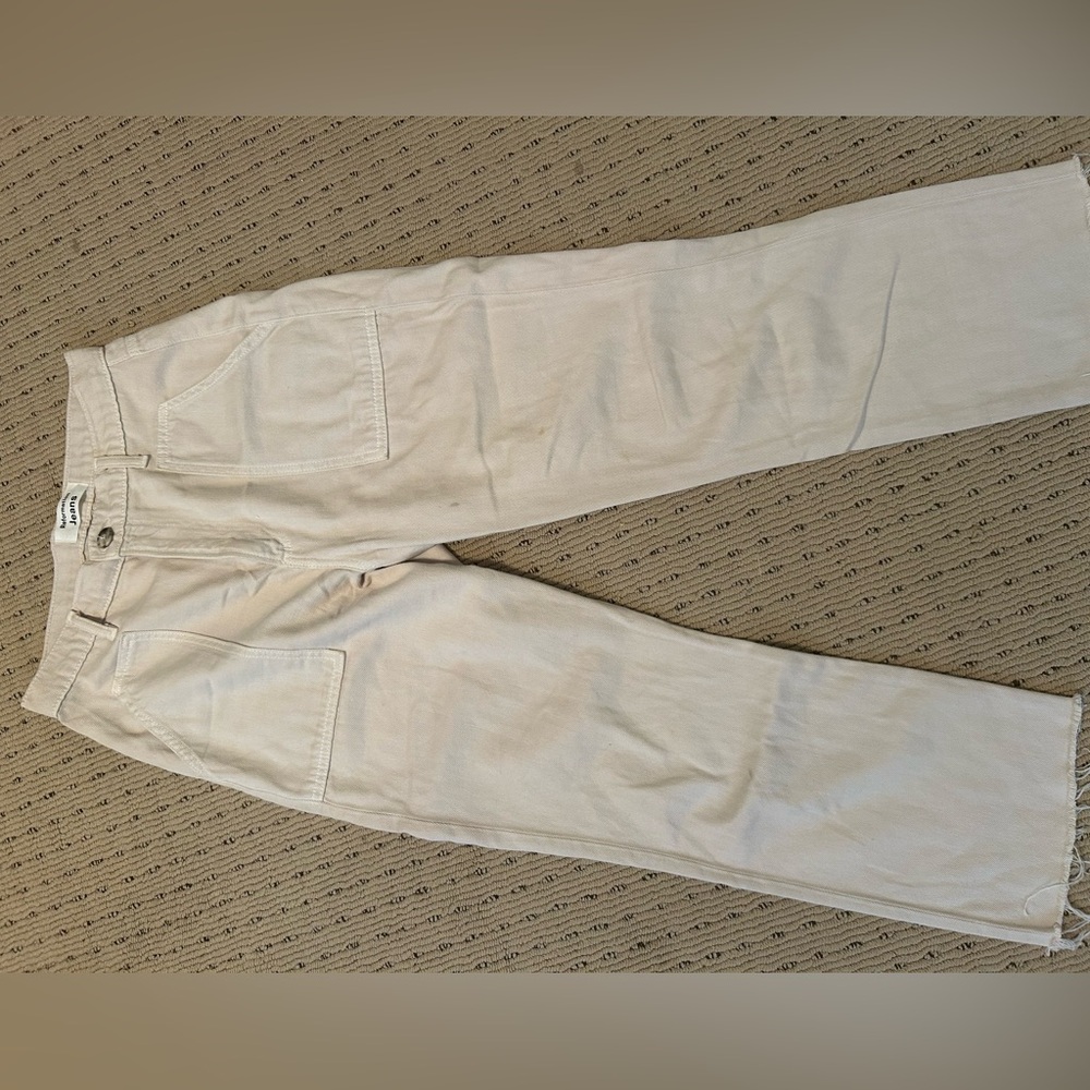 Reformation High Rise Jeans in Cream